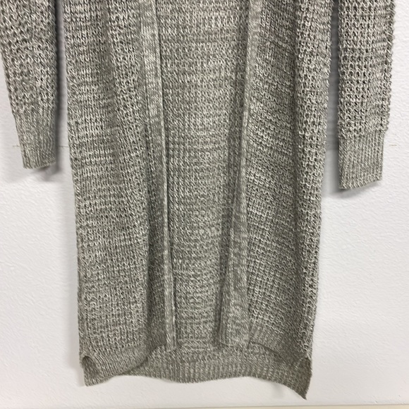 Knitted Grey Long Duster Cardigan - Picture 8 of 12